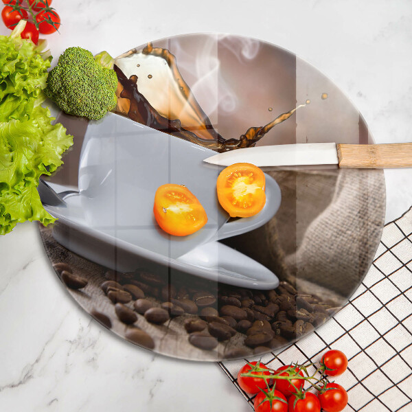 Protection plaque induction Tasse et grains de café