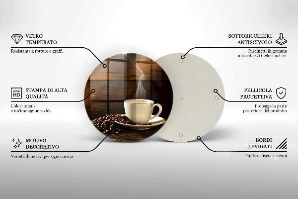 Protection plaque induction Tasse à café en bois