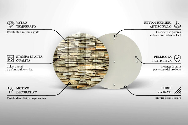 Protection plaque induction Pierres décoratives