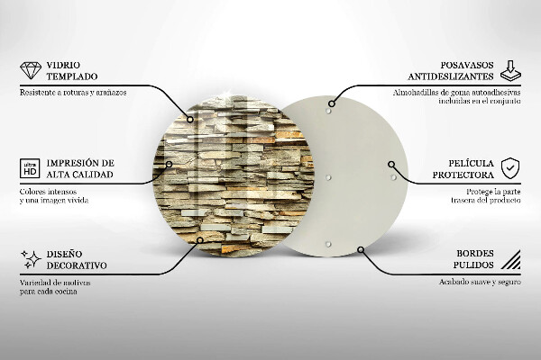 Protection plaque induction Pierres décoratives