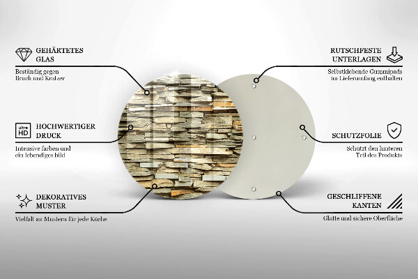 Protection plaque induction Pierres décoratives