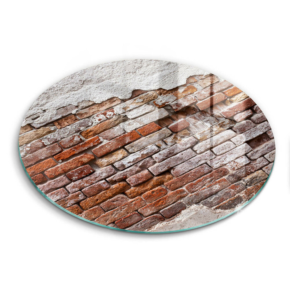 Protection plaque induction Vieux mur de brique et de béton