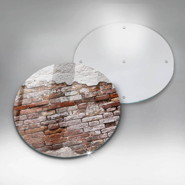Protection plaque induction Vieux mur de brique et de béton