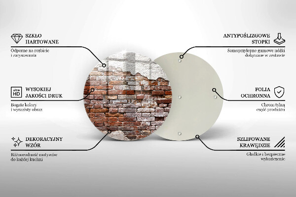 Protection plaque induction Vieux mur de brique et de béton