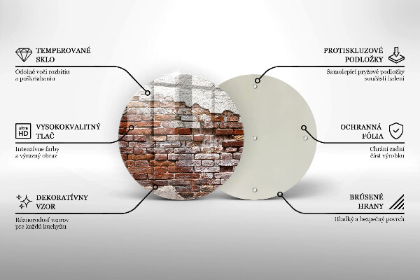 Protection plaque induction Vieux mur de brique et de béton