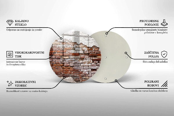 Protection plaque induction Vieux mur de brique et de béton