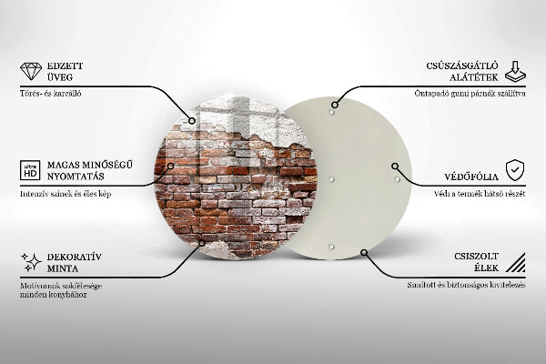 Protection plaque induction Vieux mur de brique et de béton