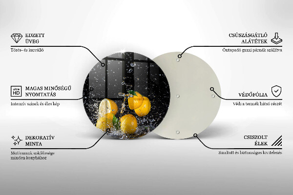 Protection plaque induction Fruit de citron juteux