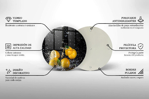 Protection plaque induction Fruit de citron juteux