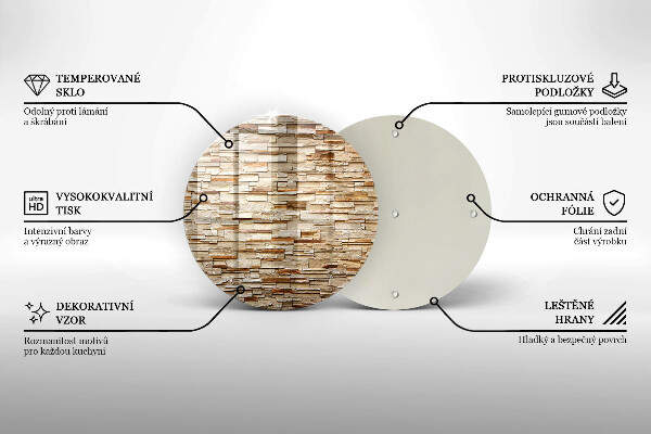 Protection plaque induction Texture des pierres décoratives