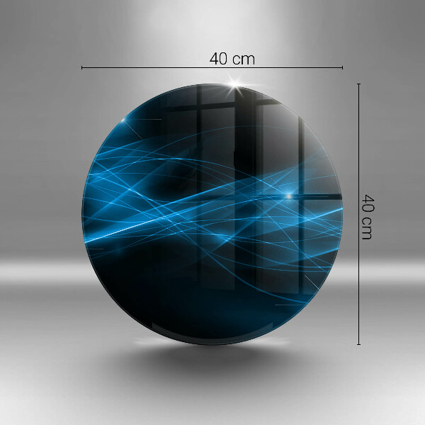 Protection plaque induction Fumée bleue abstraite