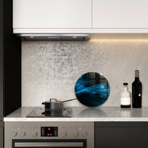 Protection plaque induction Fumée bleue abstraite