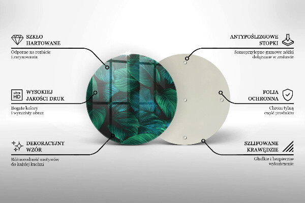 Protection plaque induction Feuilles de la jungle