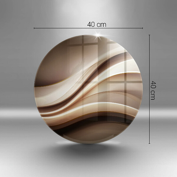 Protection plaque induction Lignes douces d'abstraction