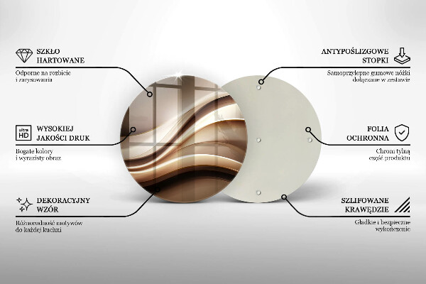 Protection plaque induction Lignes douces d'abstraction