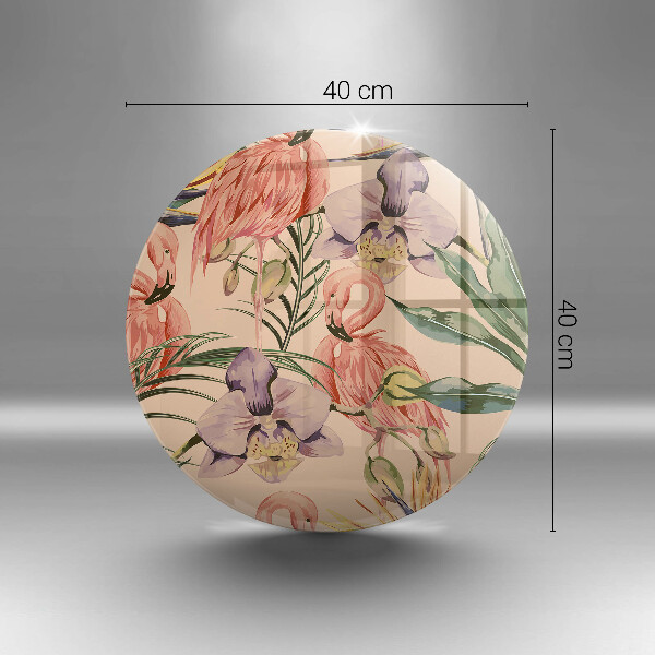 Protection plaque induction Illustration de flamants roses