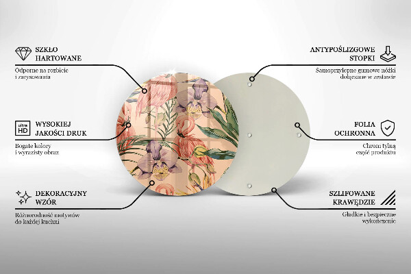 Protection plaque induction Illustration de flamants roses