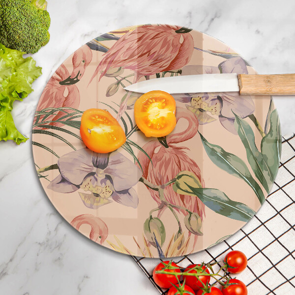 Protection plaque induction Illustration de flamants roses