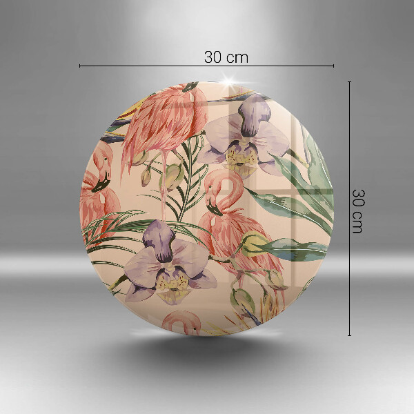 Protection plaque induction Illustration de flamants roses