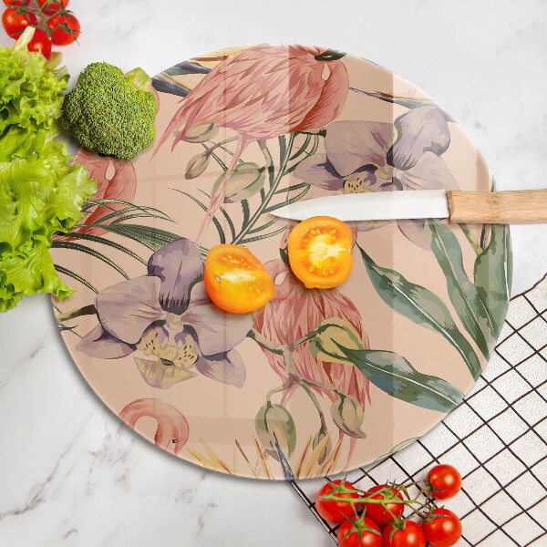 Protection plaque induction Illustration de flamants roses