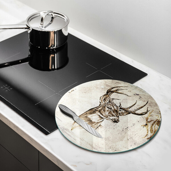 Protection plaque induction Illustration d'animaux de cerf