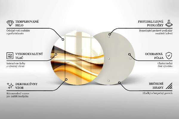 Protection plaque induction Lignes de fumée abstraites