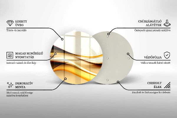 Protection plaque induction Lignes de fumée abstraites