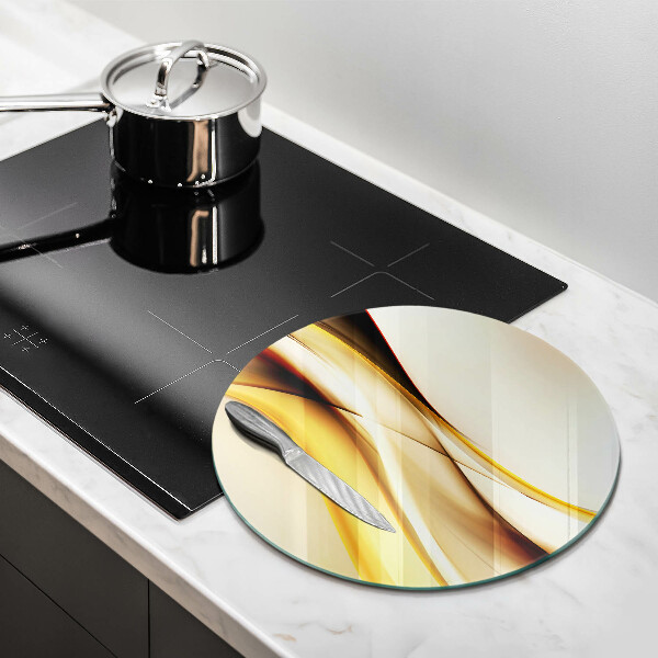 Protection plaque induction Lignes de fumée abstraites