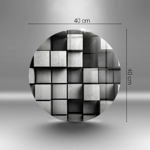 Protection plaque induction Carrés 3D abstraits