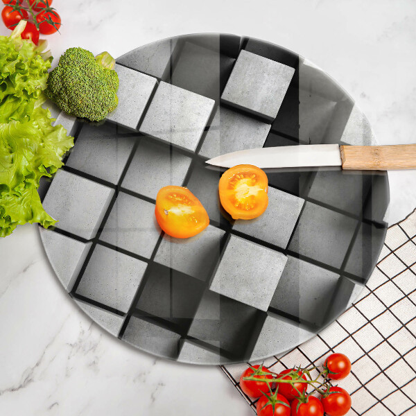 Protection plaque induction Carrés 3D abstraits