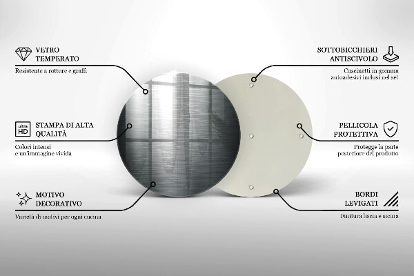 Protection plaque induction Texture métallique