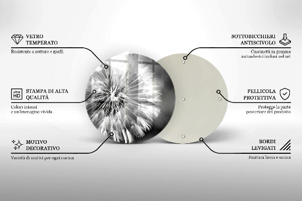 Protection plaque induction Un pissenlit délicat