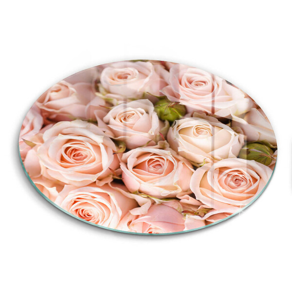 Protection plaque induction Bouquet de roses délicates