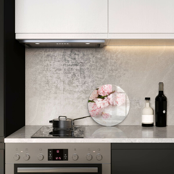 Protection plaque induction Fleurs de roses délicates