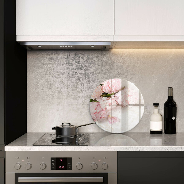 Protection plaque induction Fleurs de roses délicates