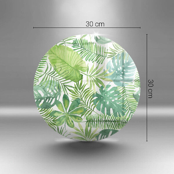 Protection plaque induction Feuilles de boho aquarelle