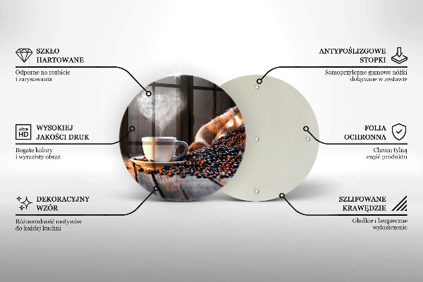 Protection plaque induction Tasse à café et coeur