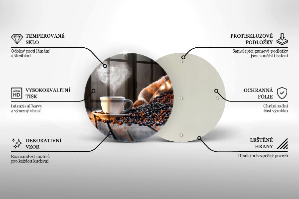 Protection plaque induction Tasse à café et coeur