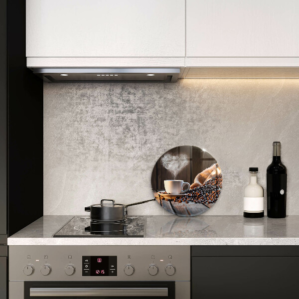 Protection plaque induction Tasse à café et coeur