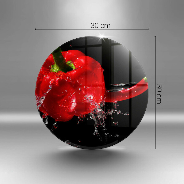 Protection plaque induction Poivrons rouges dans l'eau