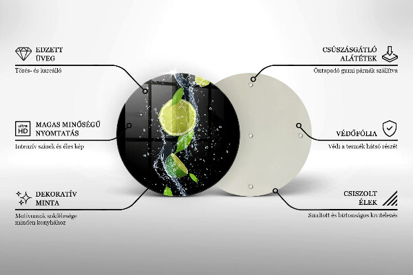 Protection plaque induction Limes juteuses dans l'eau