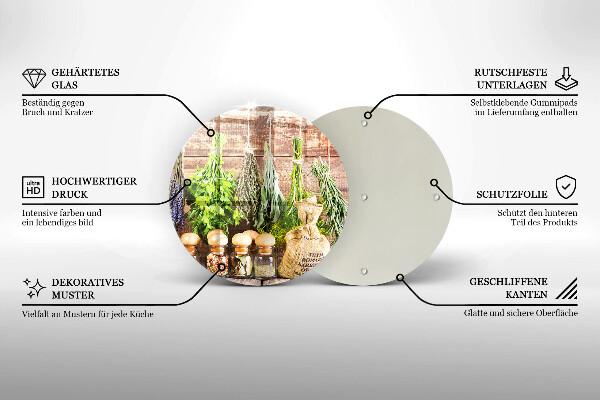 Protection plaque induction Herbes épices et bois