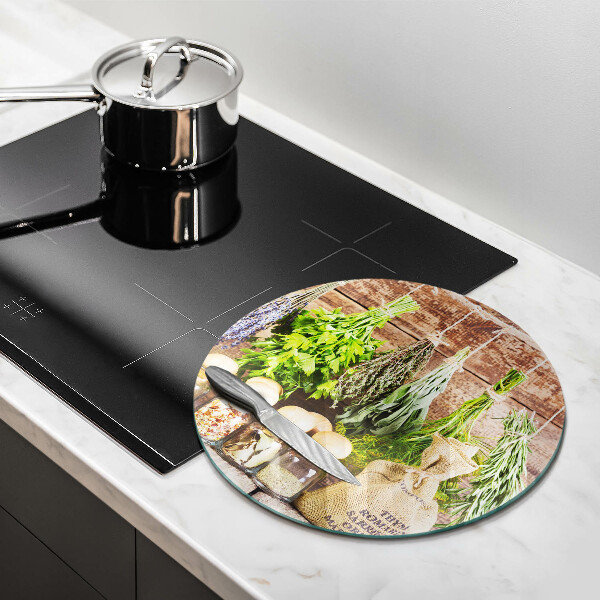 Protection plaque induction Herbes épices et bois