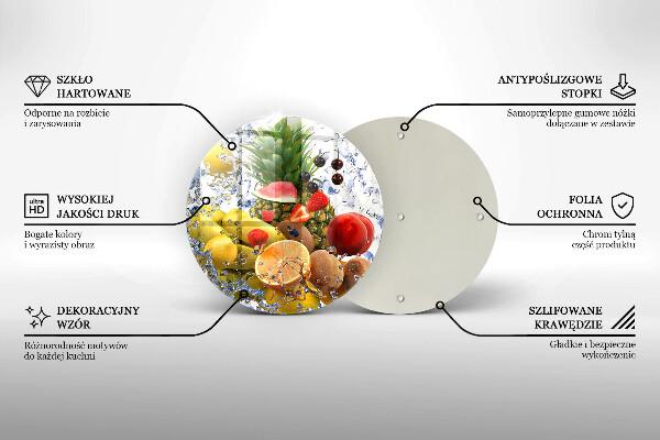 Protection plaque induction Fruits juteux et eau