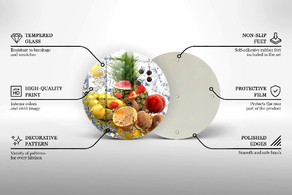 Protection plaque induction Fruits juteux et eau