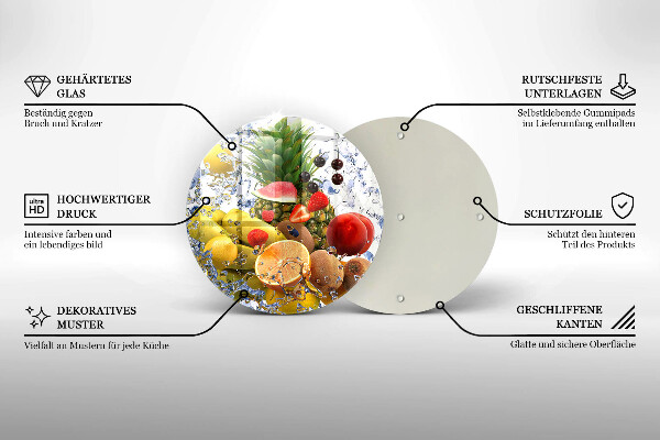 Protection plaque induction Fruits juteux et eau