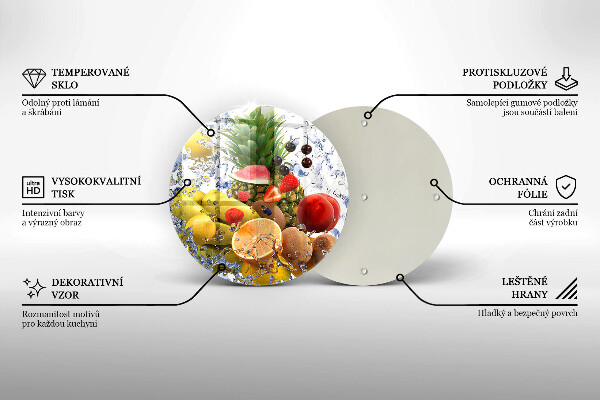 Protection plaque induction Fruits juteux et eau