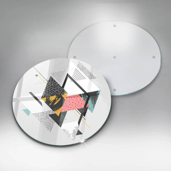 Protection plaque induction Triangles abstraits