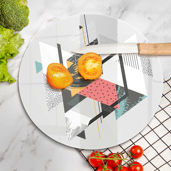 Protection plaque induction Triangles abstraits