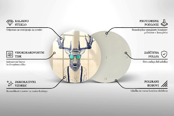Protection plaque induction Illustration d'homme cerf